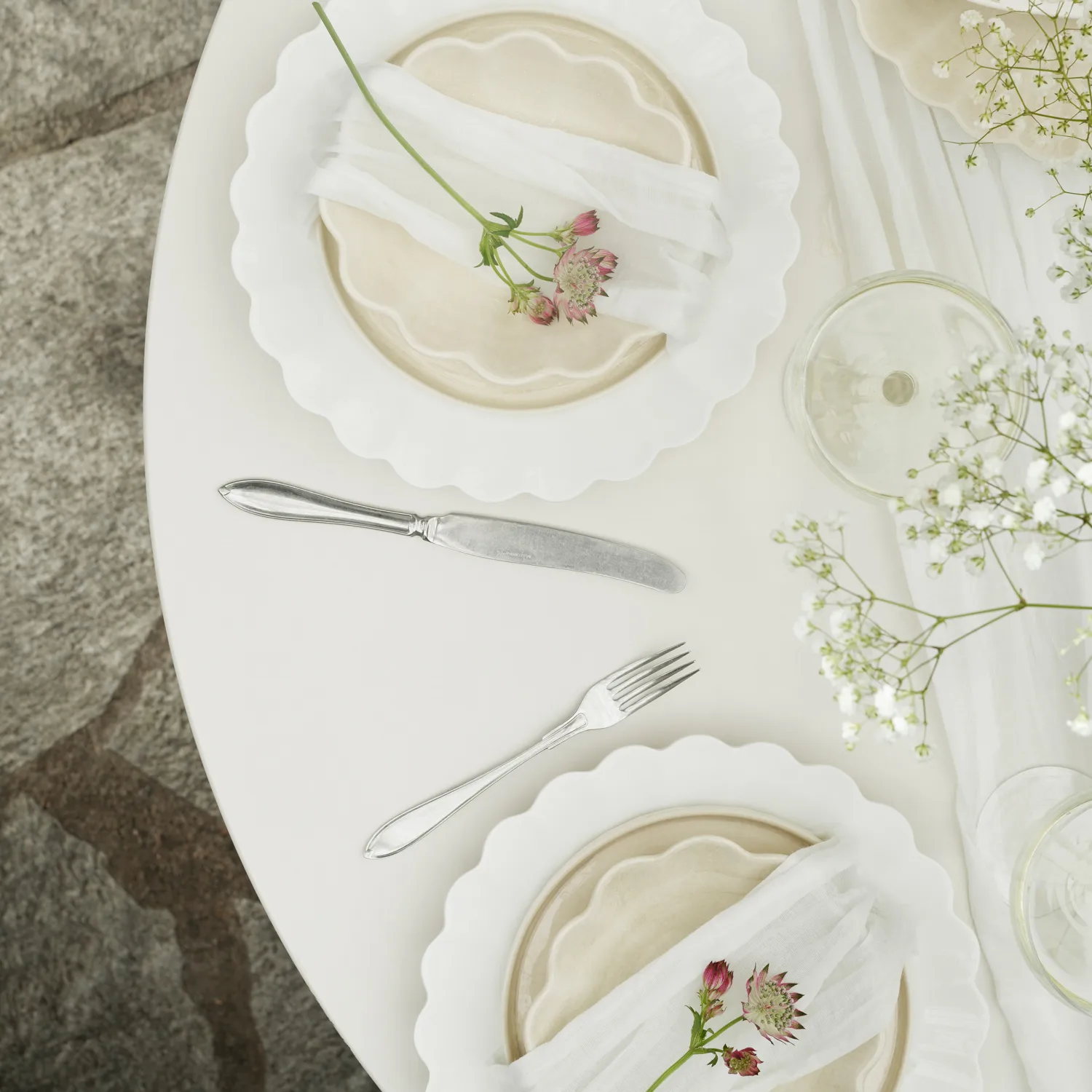 오이스터 접시 28 cm, white Mateus | 마테우스