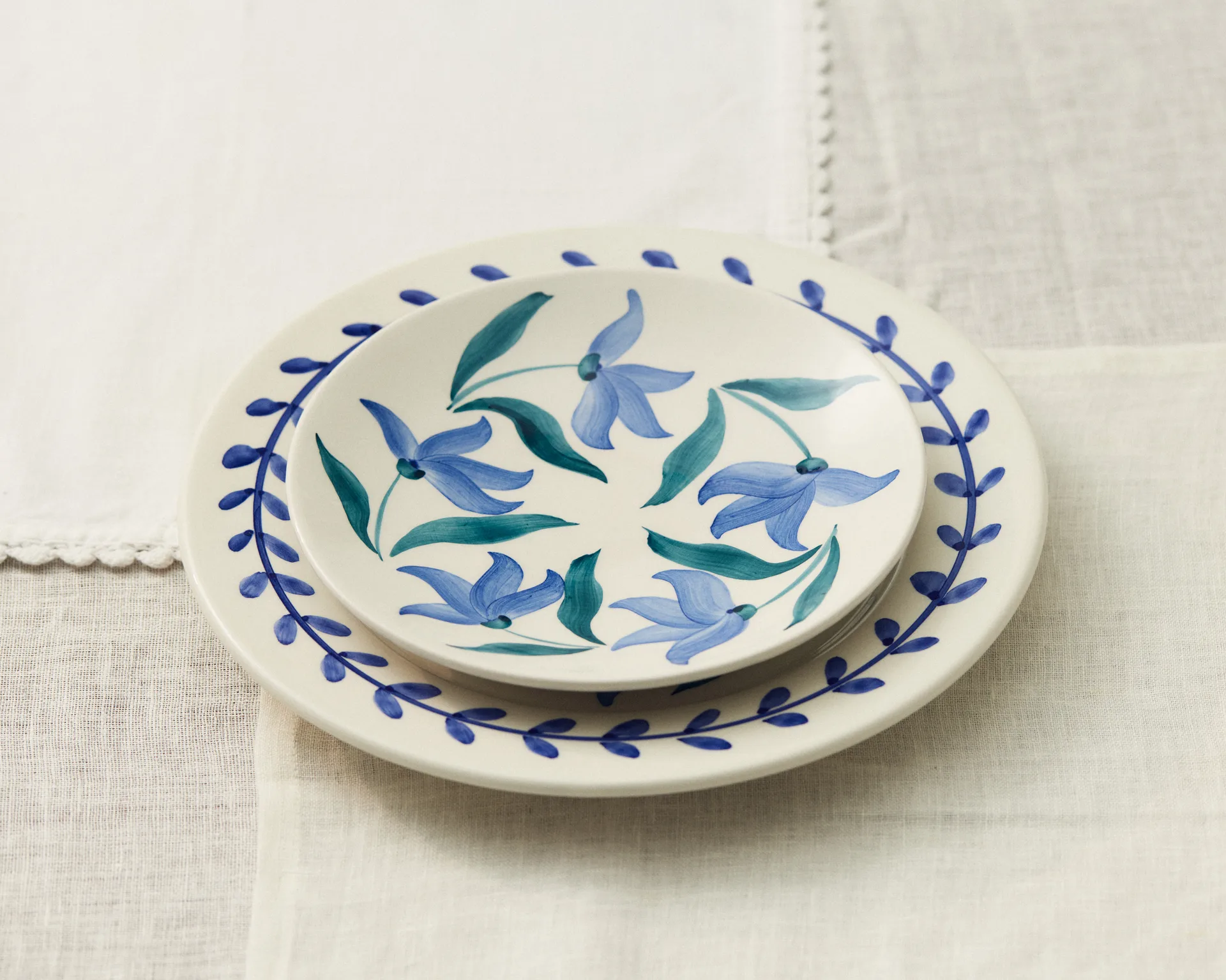 플라워 블로섬 디너 플레이트 Ø28 cm, White Mateus | 마테우스