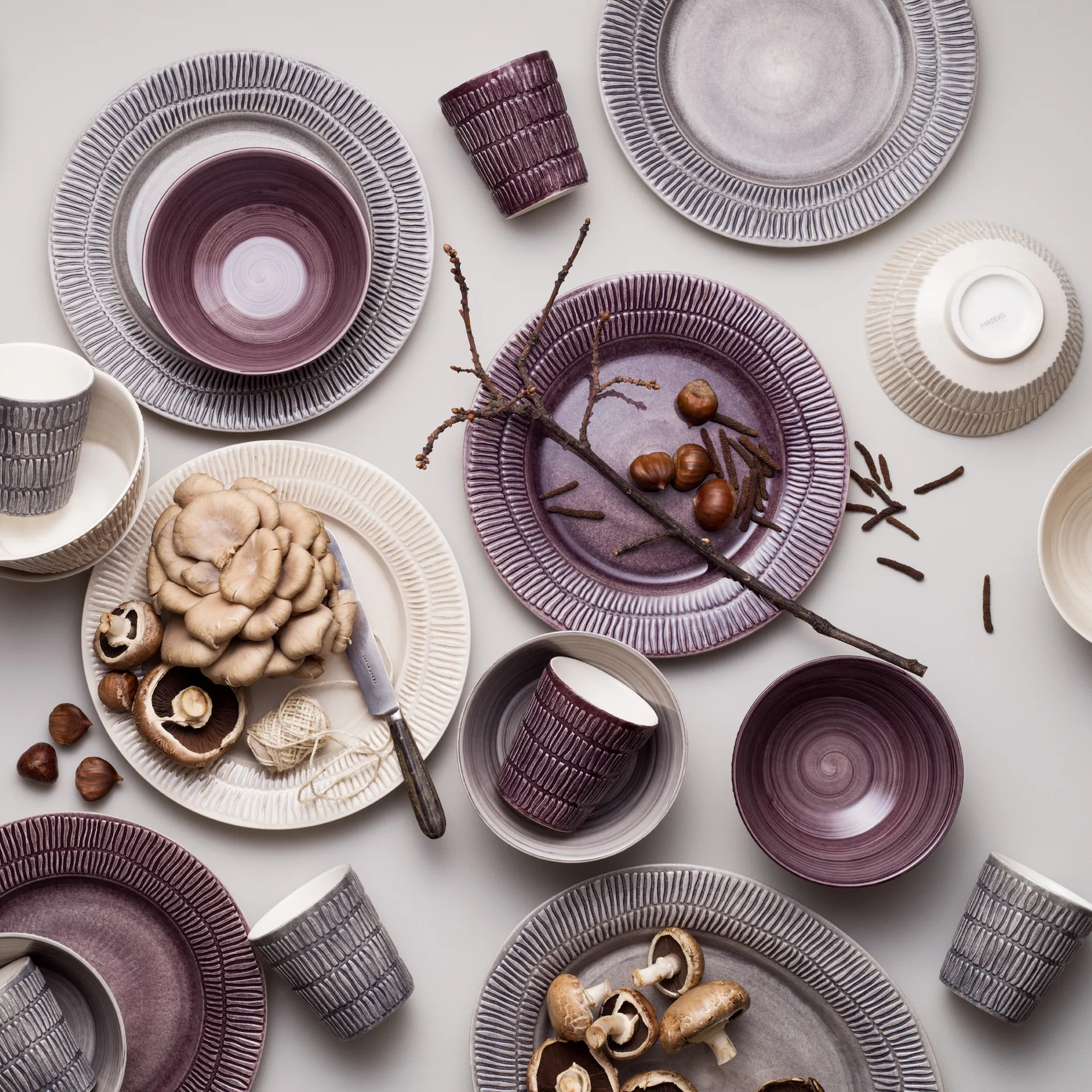 스트라이프 머그 30 cl, grey Mateus | 마테우스