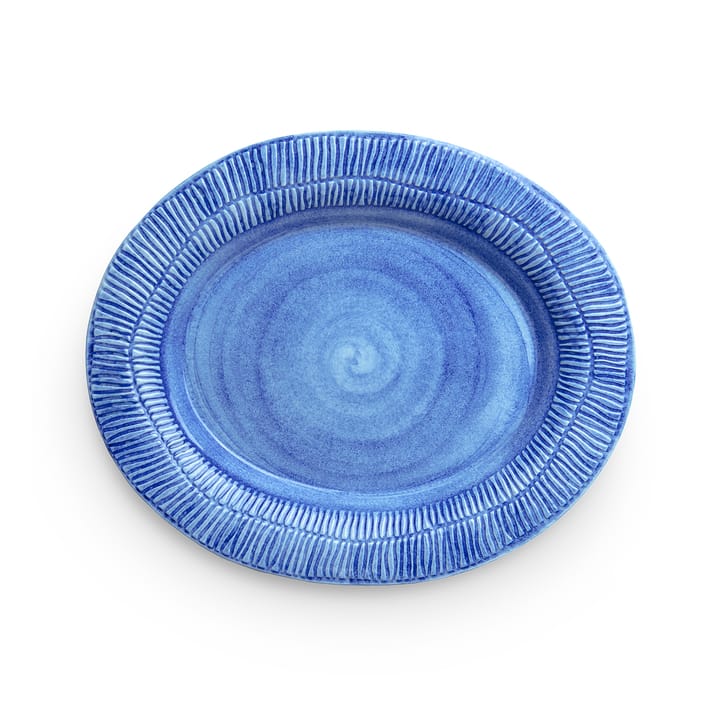 스트라입스 접시 30x35 cm - Light blue - Mateus | 마테우스
