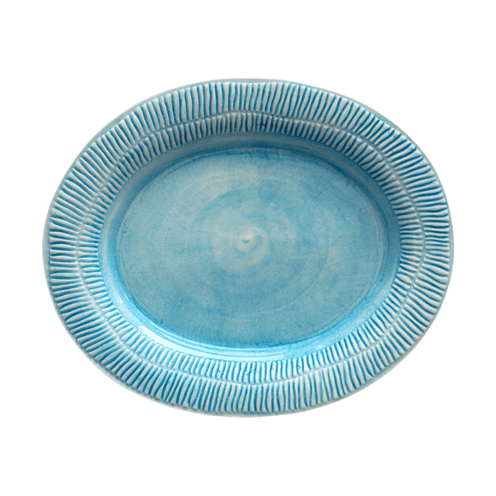 스트라입스 접시 30x35 cm - Turquoise - Mateus | 마테우스