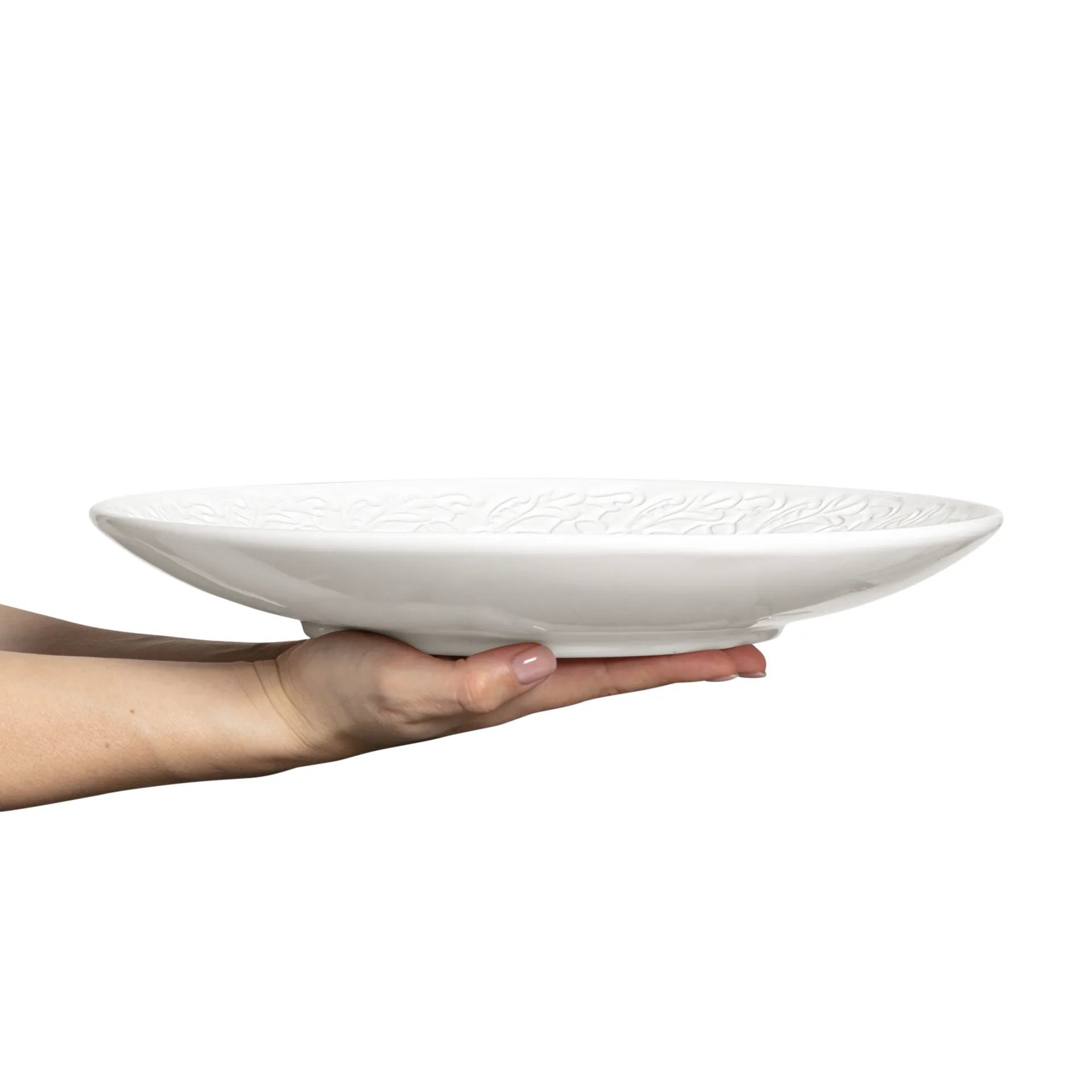 레이스 소서 (받침) 34 cm, White Mateus | 마테우스