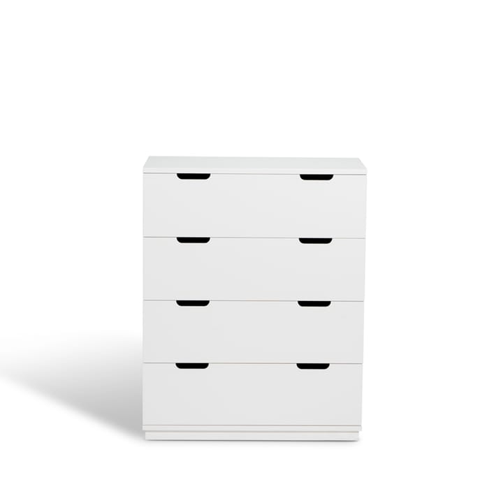 아오코 4칸 서랍장 - White lacquer - Mavis