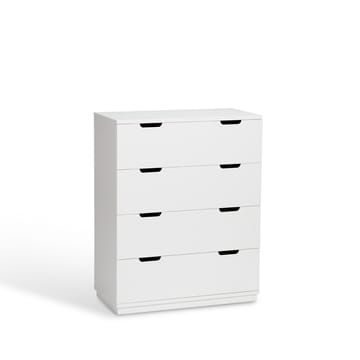 아오코 4칸 서랍장 - White lacquer - Mavis