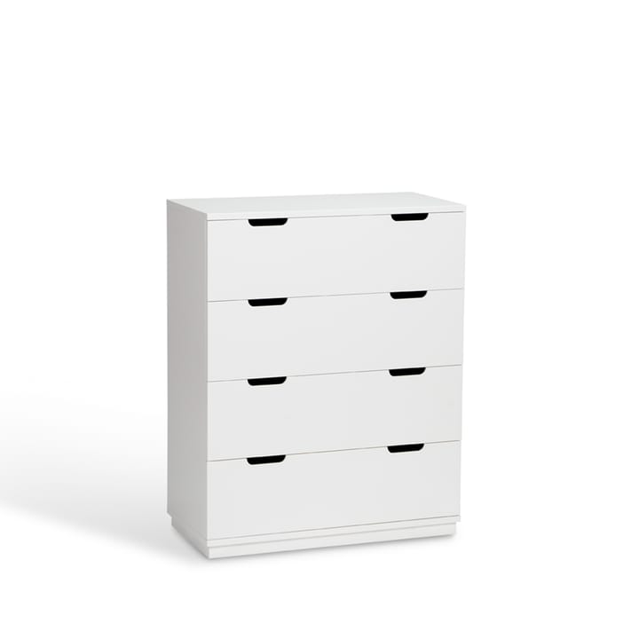 아오코 4칸 서랍장, White lacquer Mavis