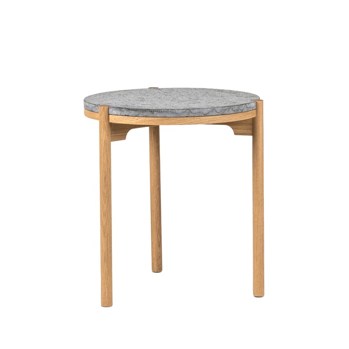 돈도 사이드 테이블 화이트 피그먼티드 오크 Ø45 cm - Honed limestone - Mavis