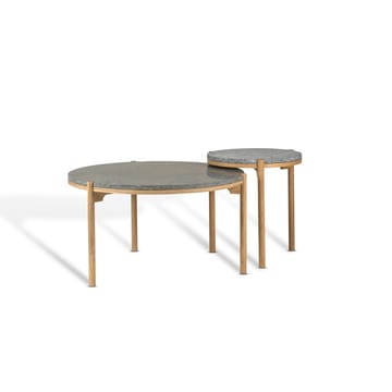 돈도 사이드 테이블 화이트 피그먼티드 오크 Ø45 cm - Honed limestone - Mavis