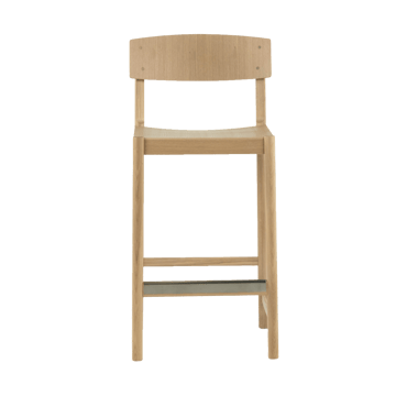 로드 바스툴 65 cm - White pigmented matte lacquered oak - Mavis