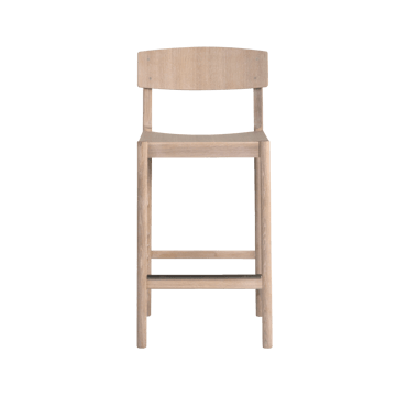 로드 바스툴 65 cm - White waxed oak - Mavis