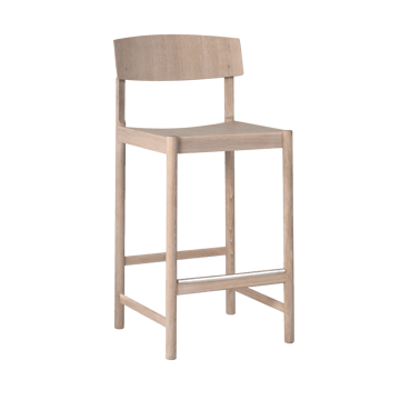 로드 바스툴 65 cm - White waxed oak - Mavis