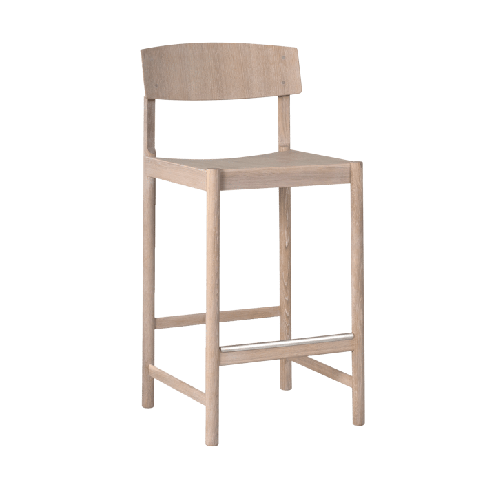 로드 바스툴 65 cm, White waxed oak Mavis