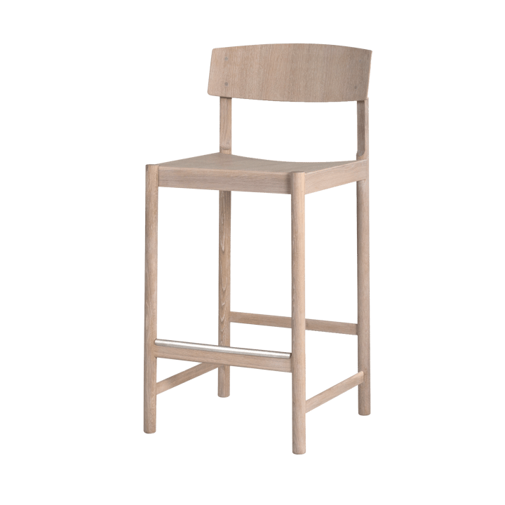 로드 바스툴 65 cm - White waxed oak - Mavis