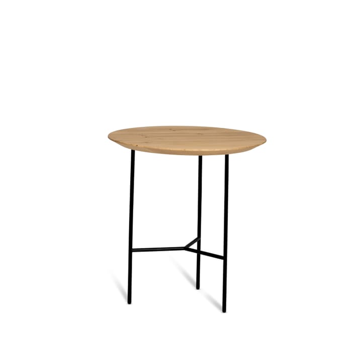 트리베카 사이드 테이블 - oak lacquer, black legs, ø47 cm - Mavis