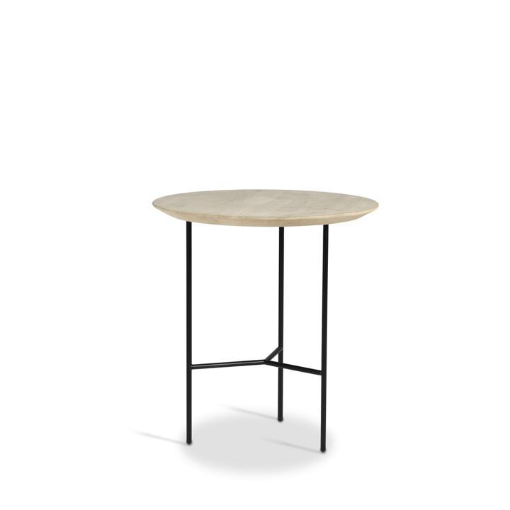 트리베카 사이드 테이블 - oak soap-treated rustic, black legs, ø47 cm - Mavis