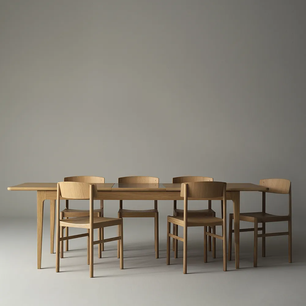 레드 체어, White pigmented matte lacquered oak Mavis