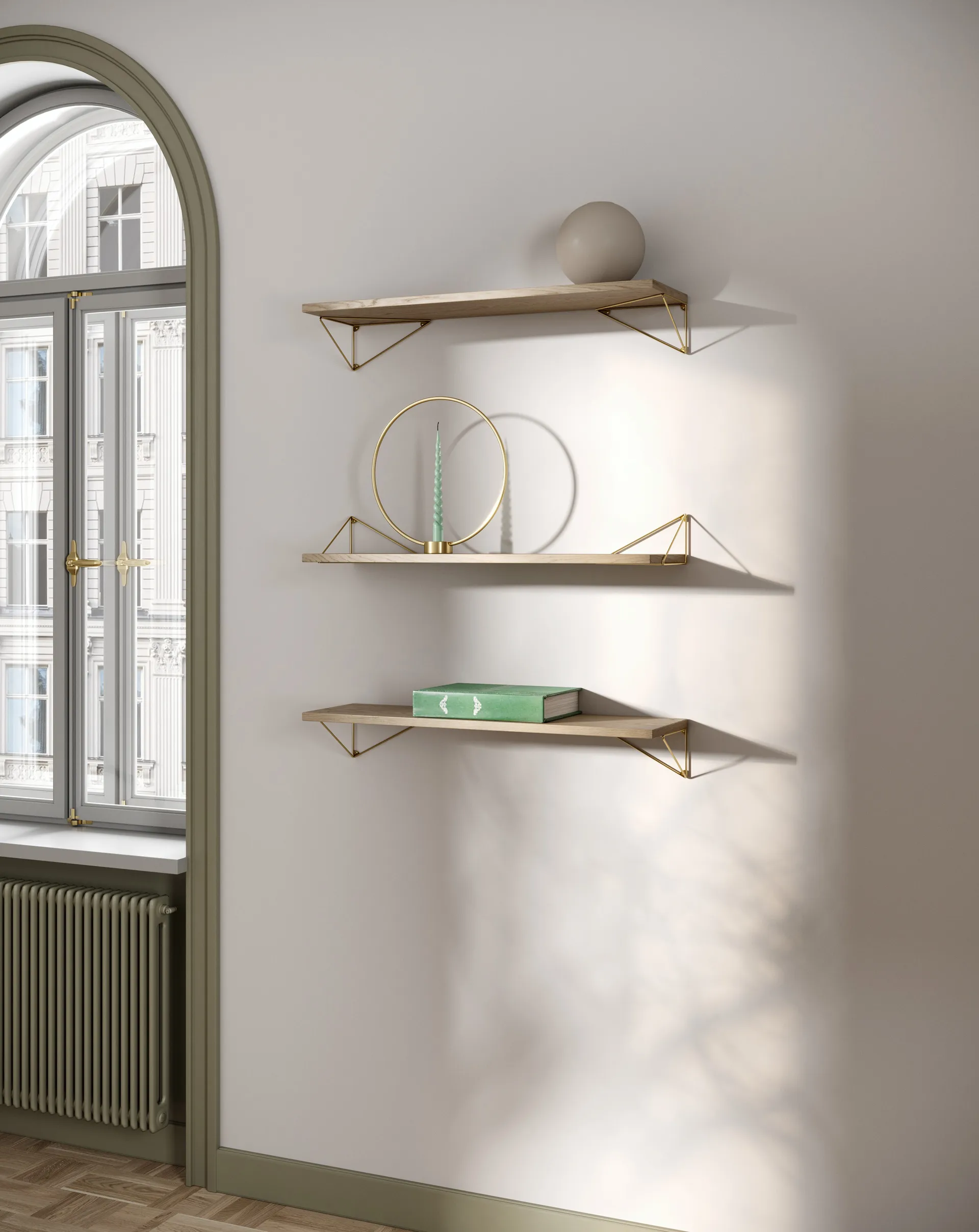 피타고라스 브라켓 2개 세트, brass Maze | 메이즈