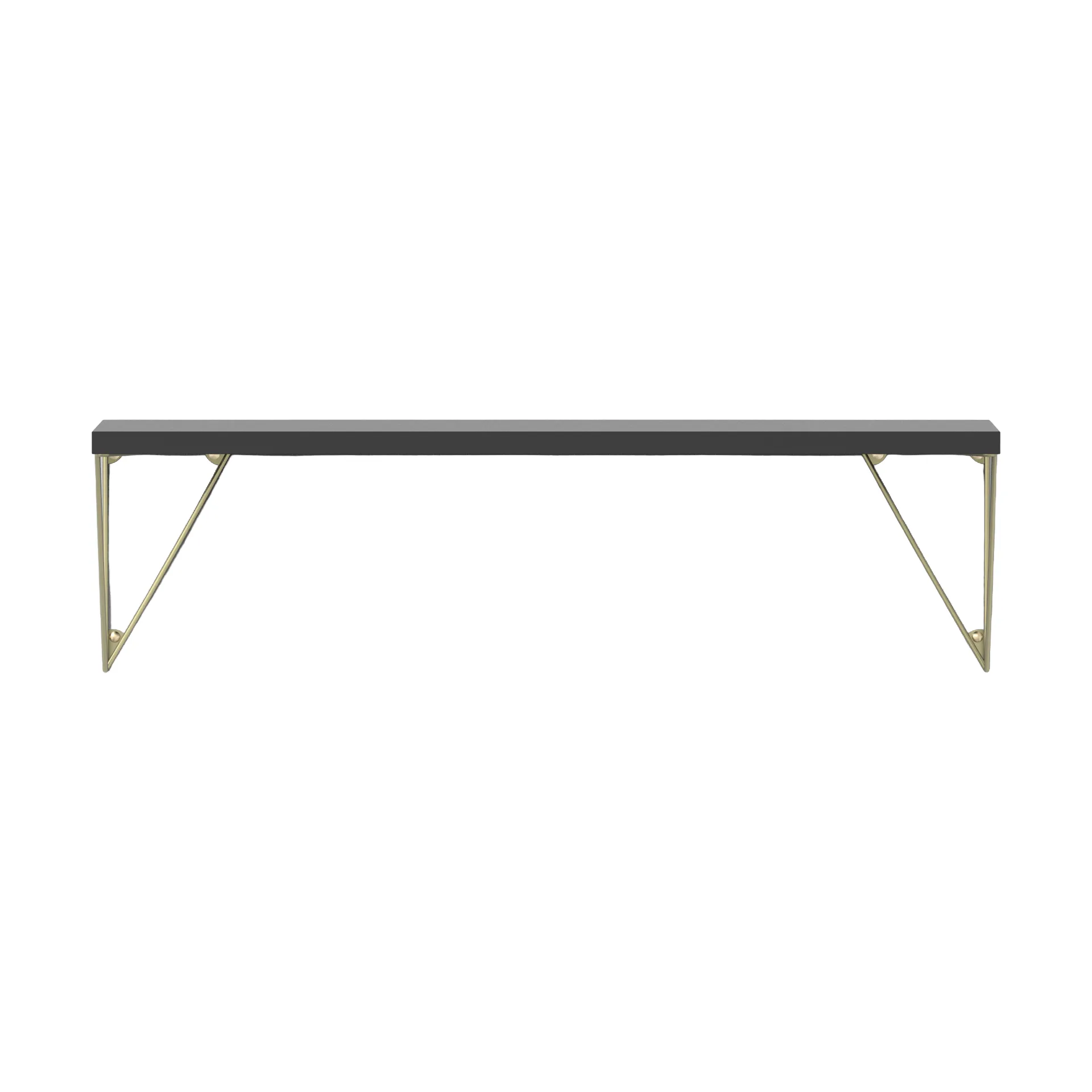 피타고라스 선반, black-brass, 20x80 cm,  Maze