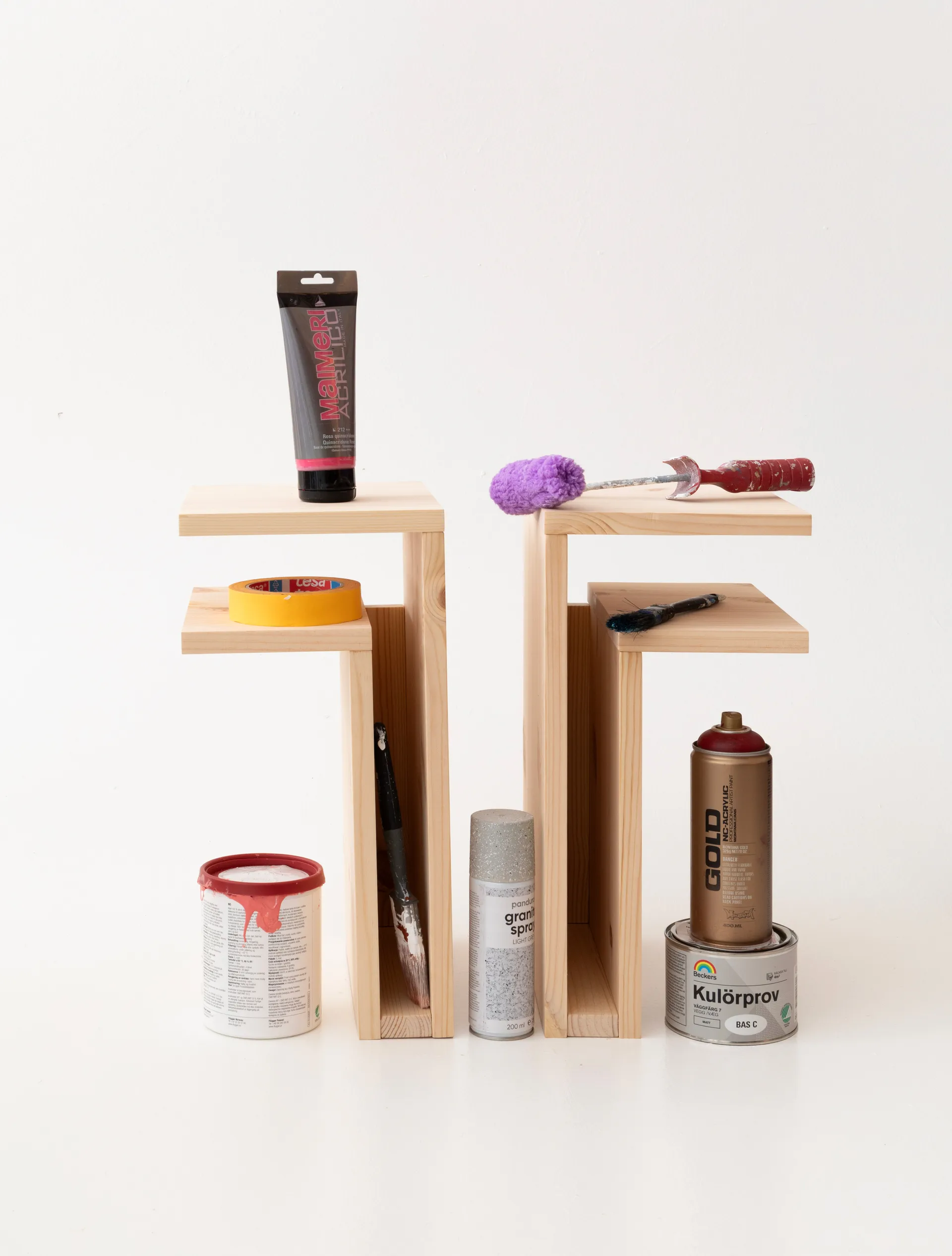 F-Shelf 플레이 DIY 벽 선반, Pine, left Maze | 메이즈