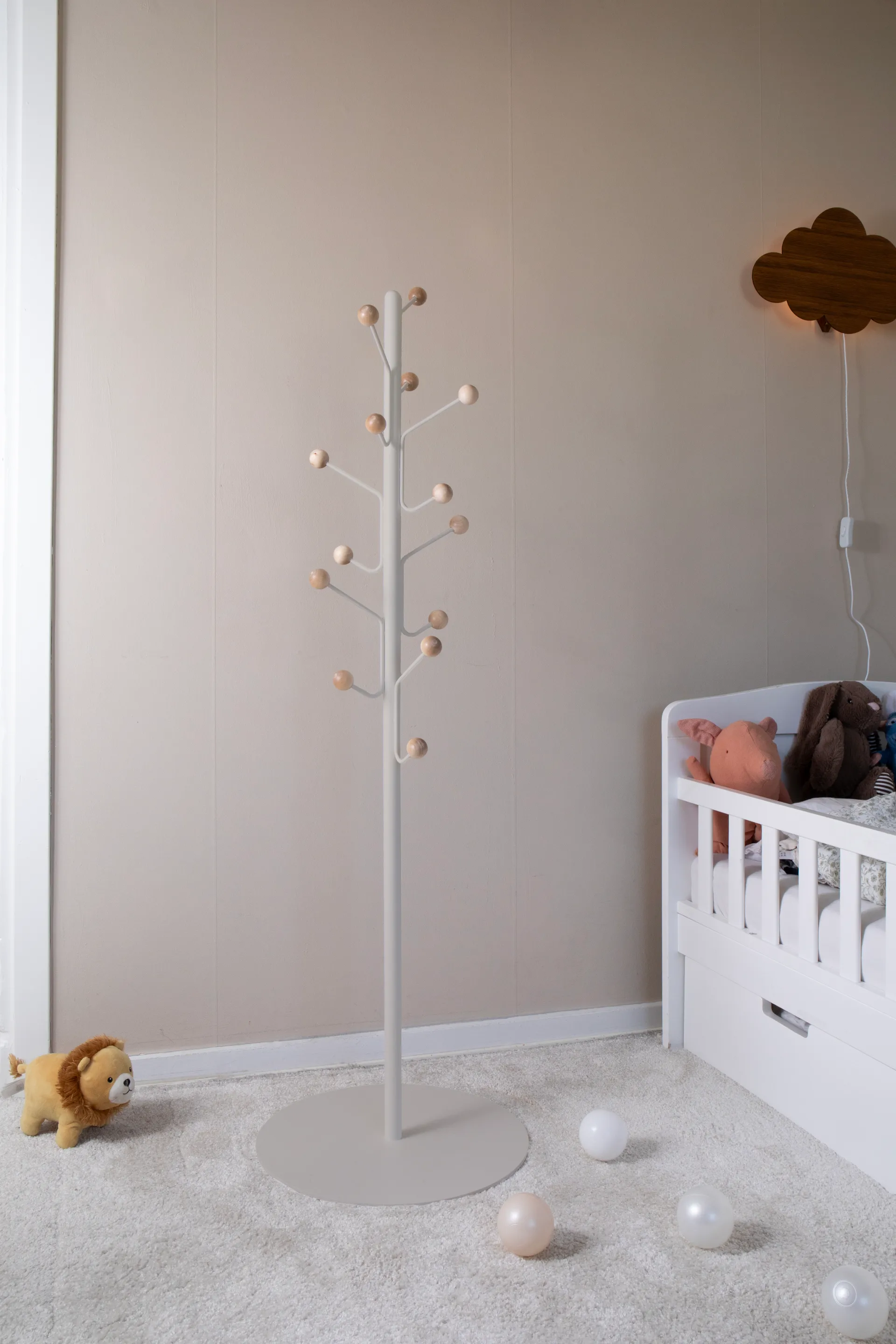 빌 플로어 주니어 코트 랙, Greige Maze | 메이즈