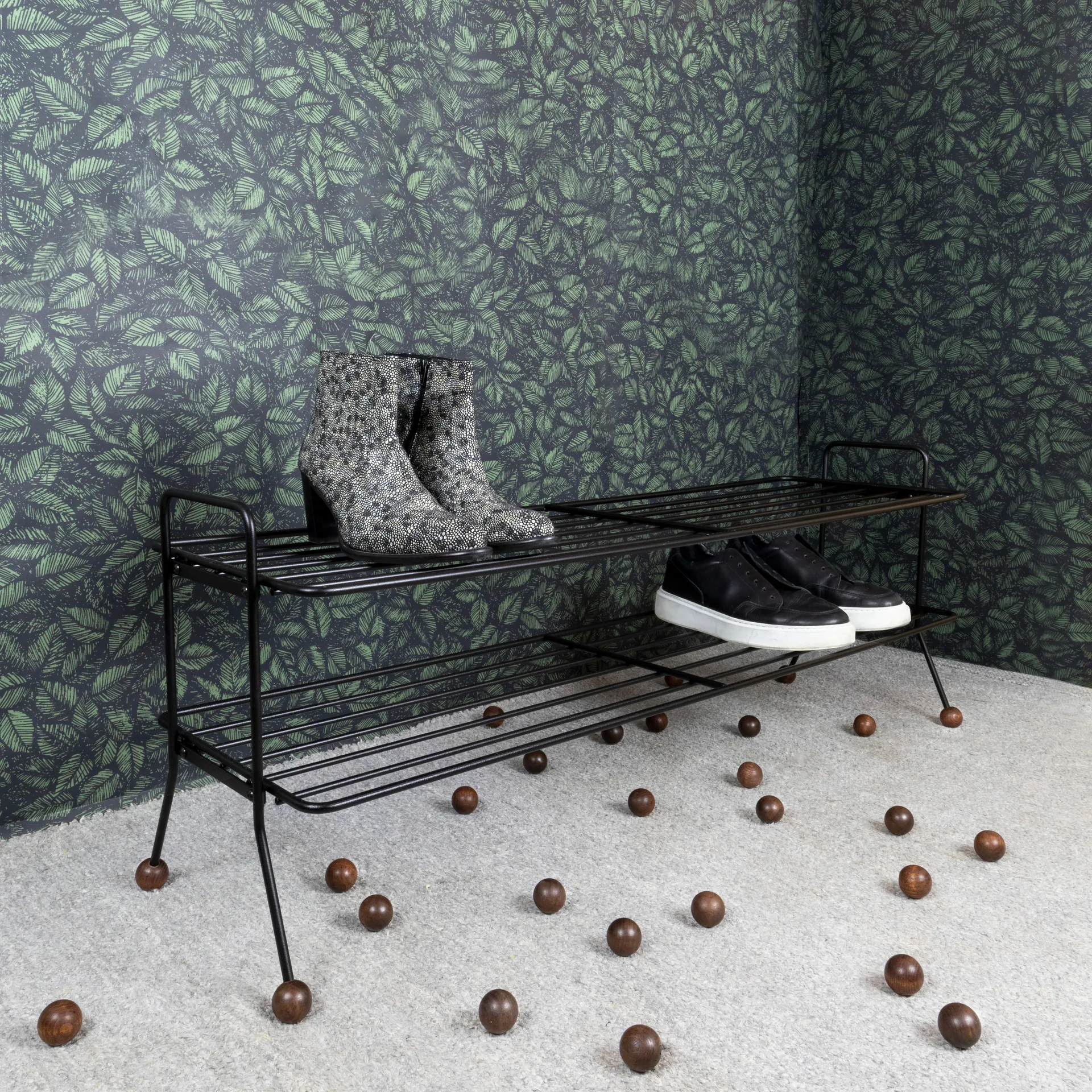 빌 신발 선반 L, black-dark brown Maze | 메이즈