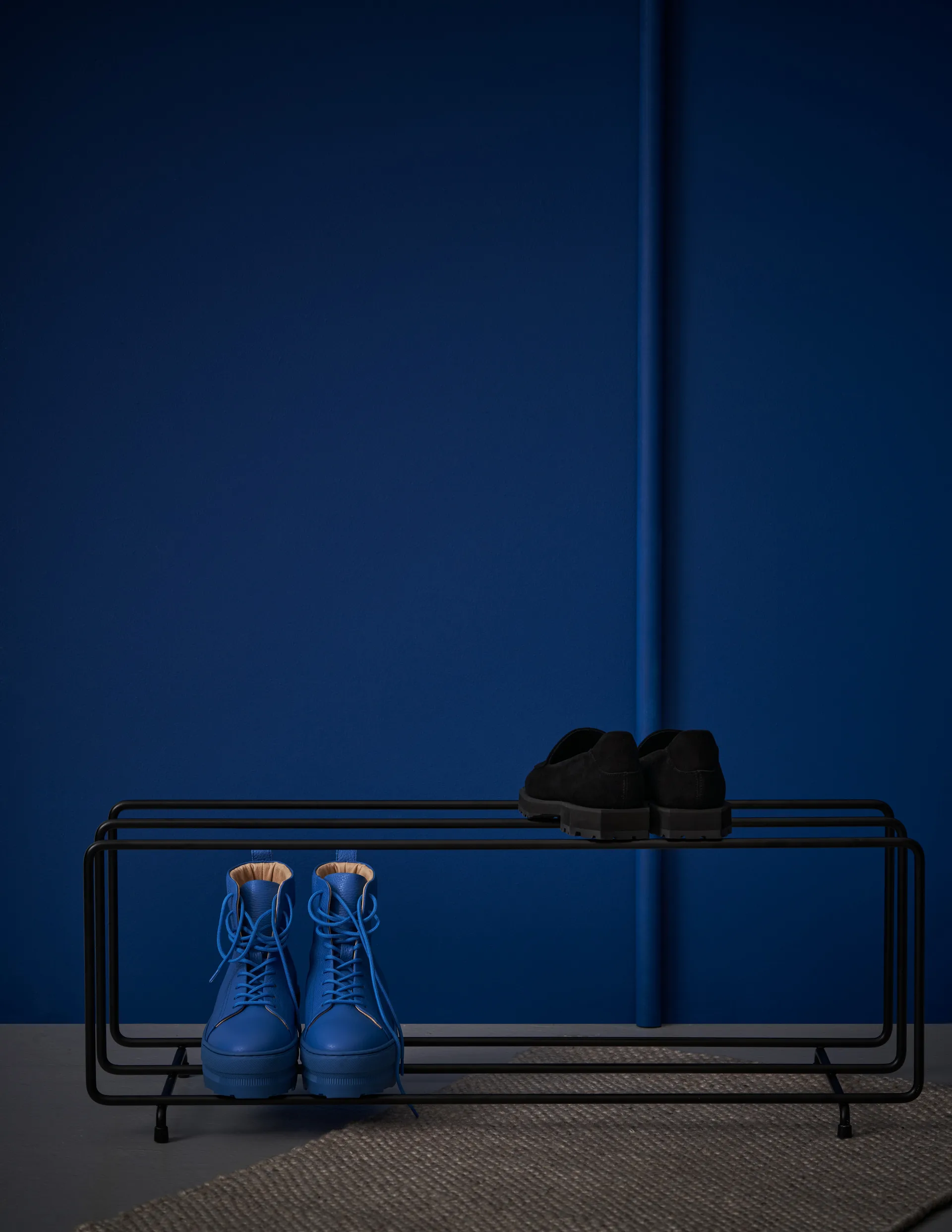 믹스랙 신발 선반 L, Black Maze | 메이즈