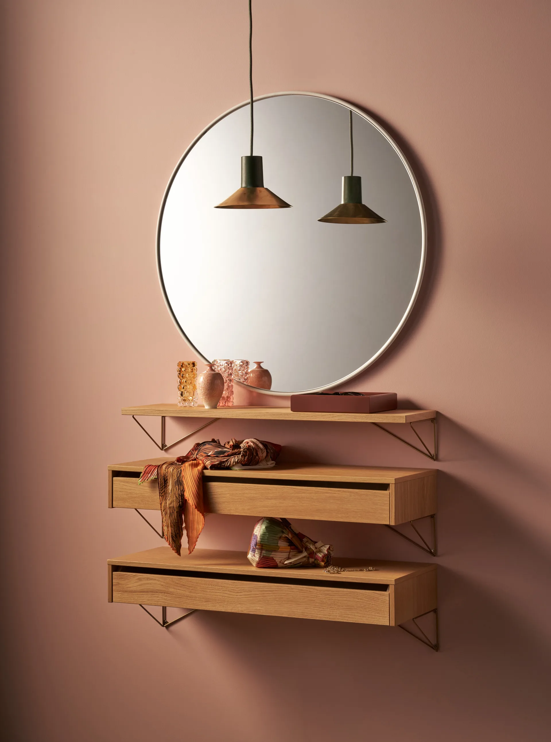 피타고라스 서랍 L, oak Maze | 메이즈