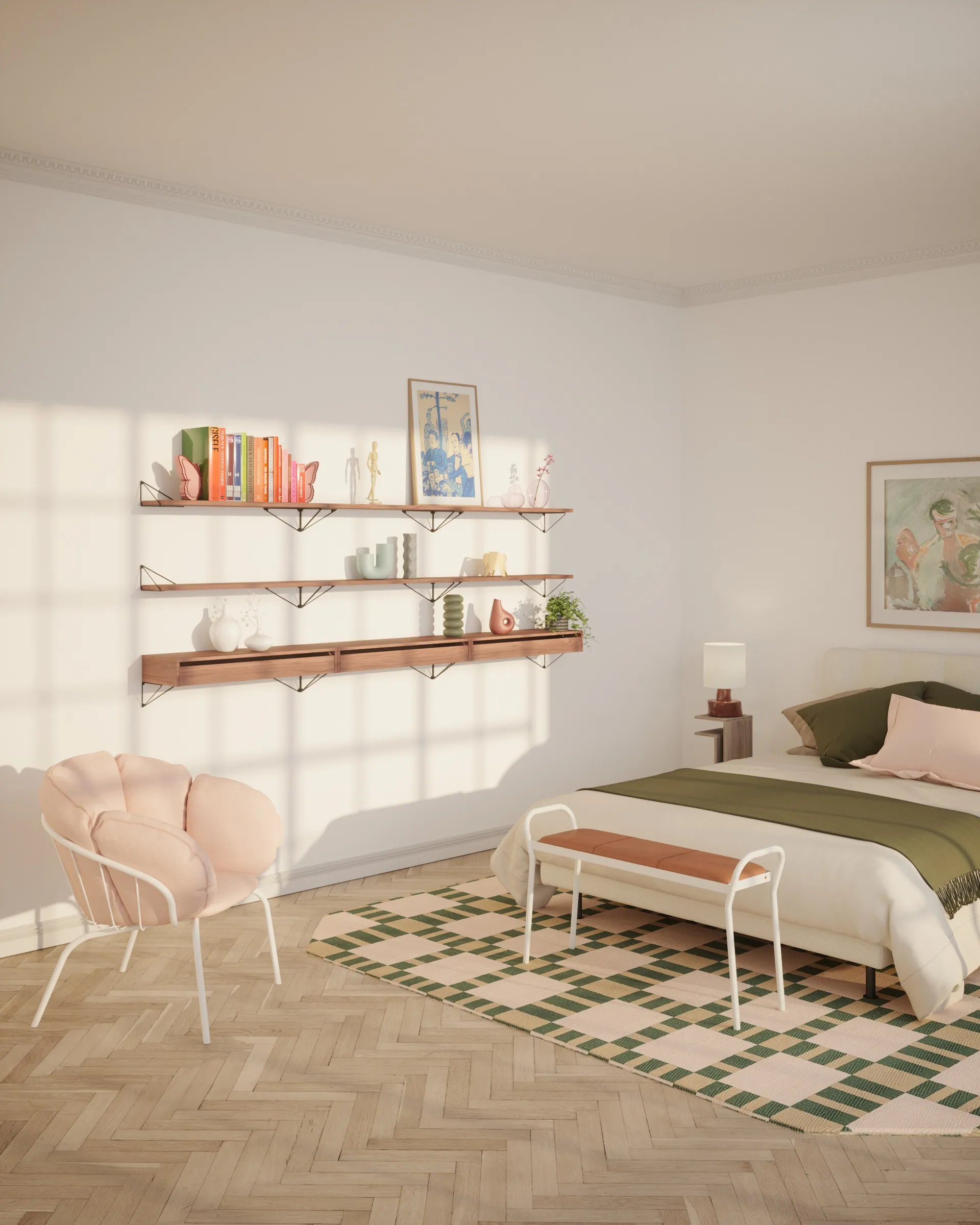 피타고라스 서랍 L, walnut Maze | 메이즈