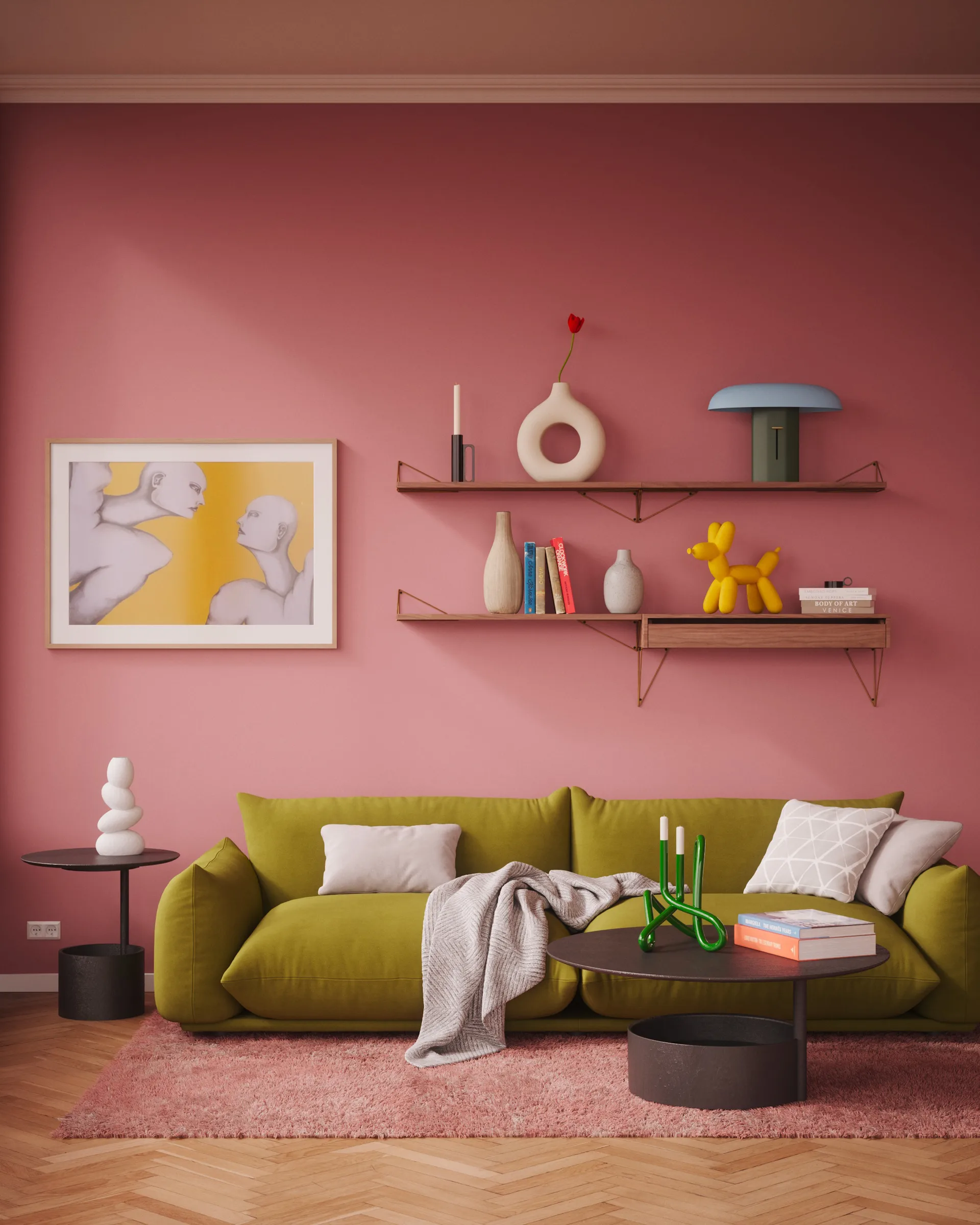 피타고라스 서랍 L, walnut Maze | 메이즈