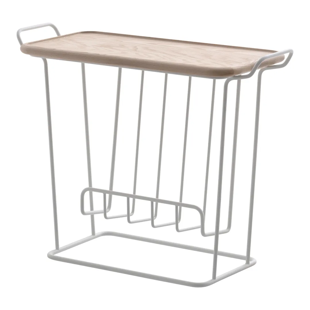 Minnie Mae 우드 트레이 테이블, white-light ash Maze | 메이즈