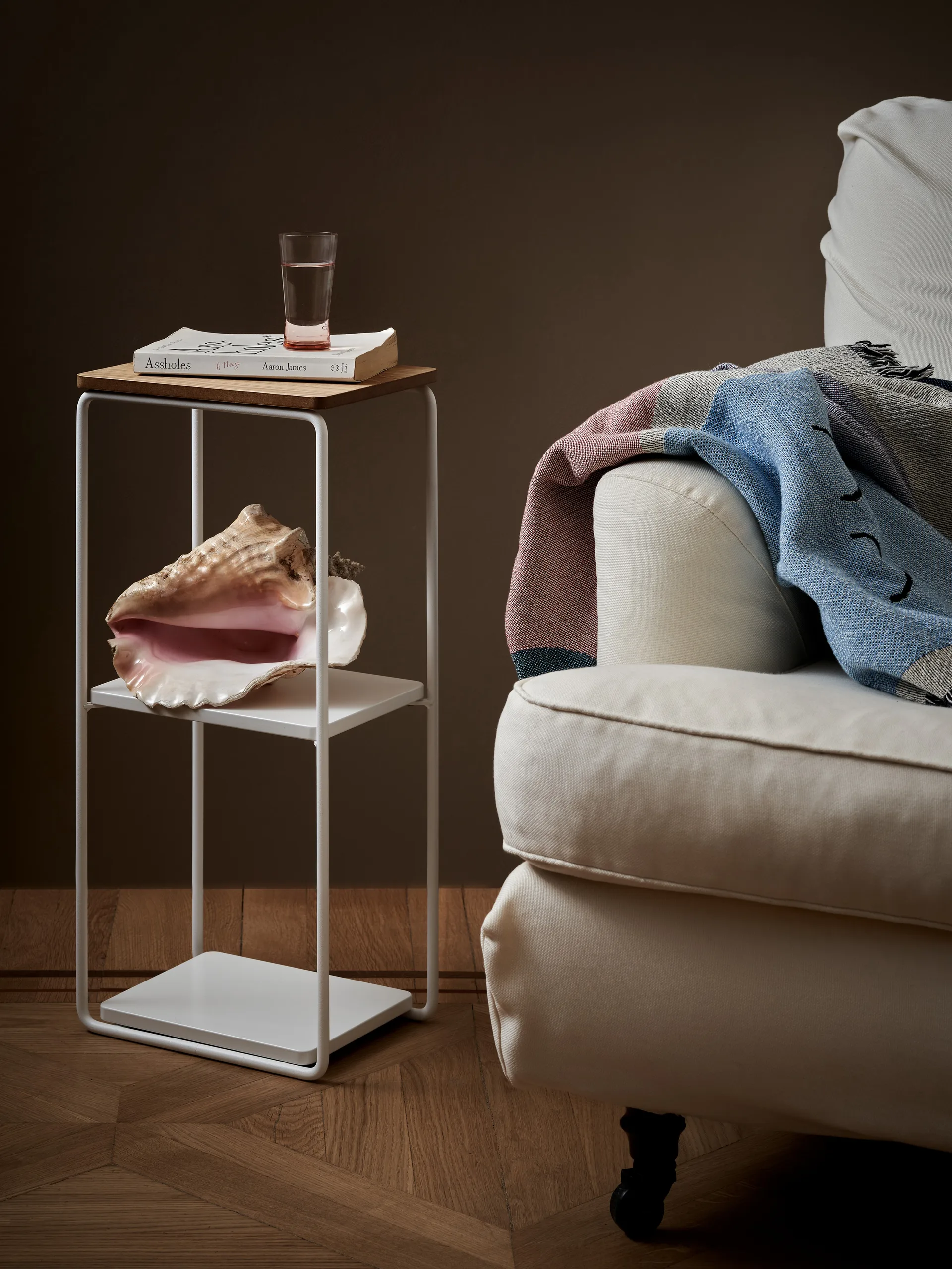 Mixrack 플로어 선반 S 선반 26x19x57.2 cm, Oak-white Maze | 메이즈