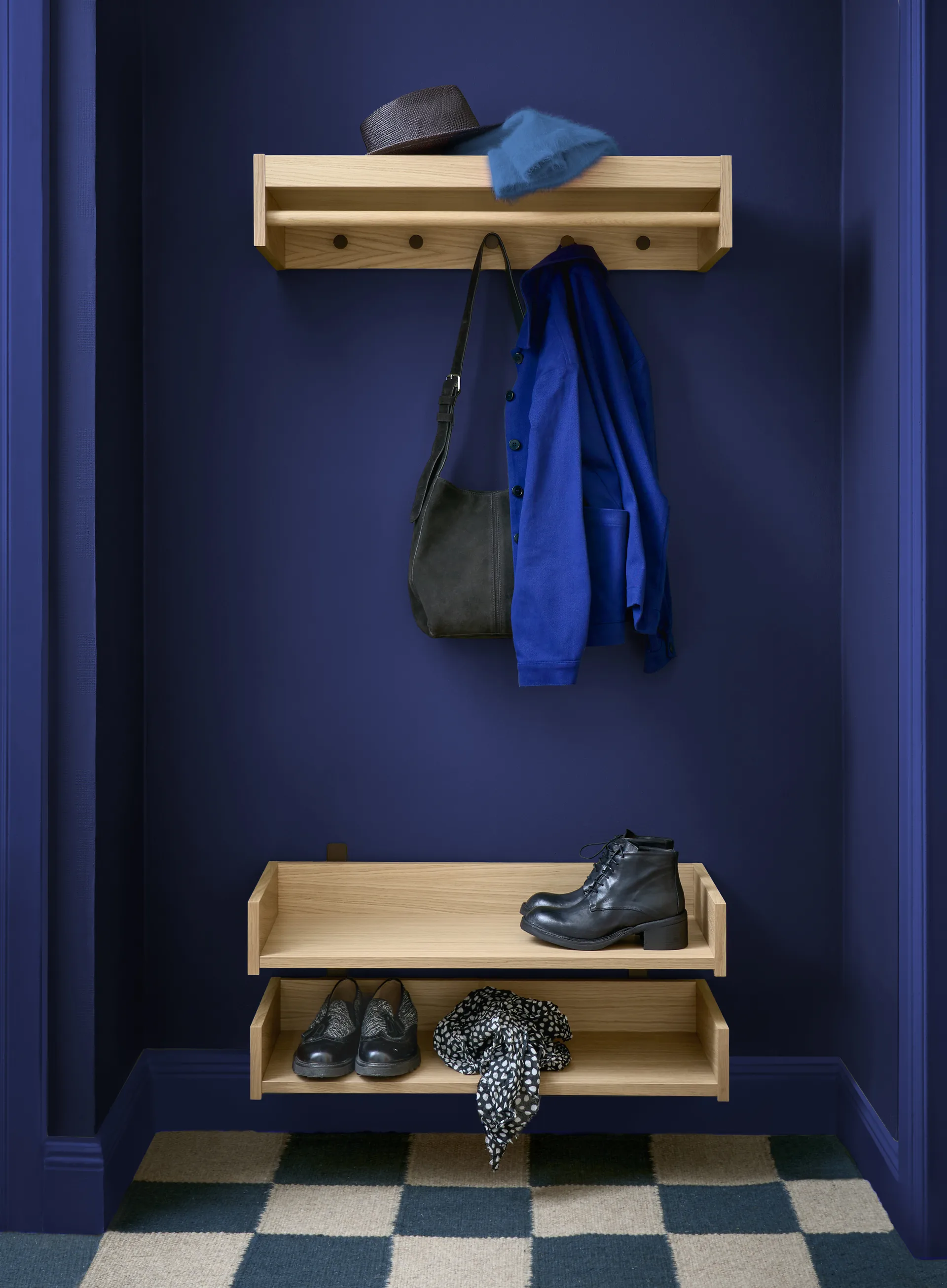 젠틀 신발 선반, Oak, 78x8x30 cm Maze | 메이즈