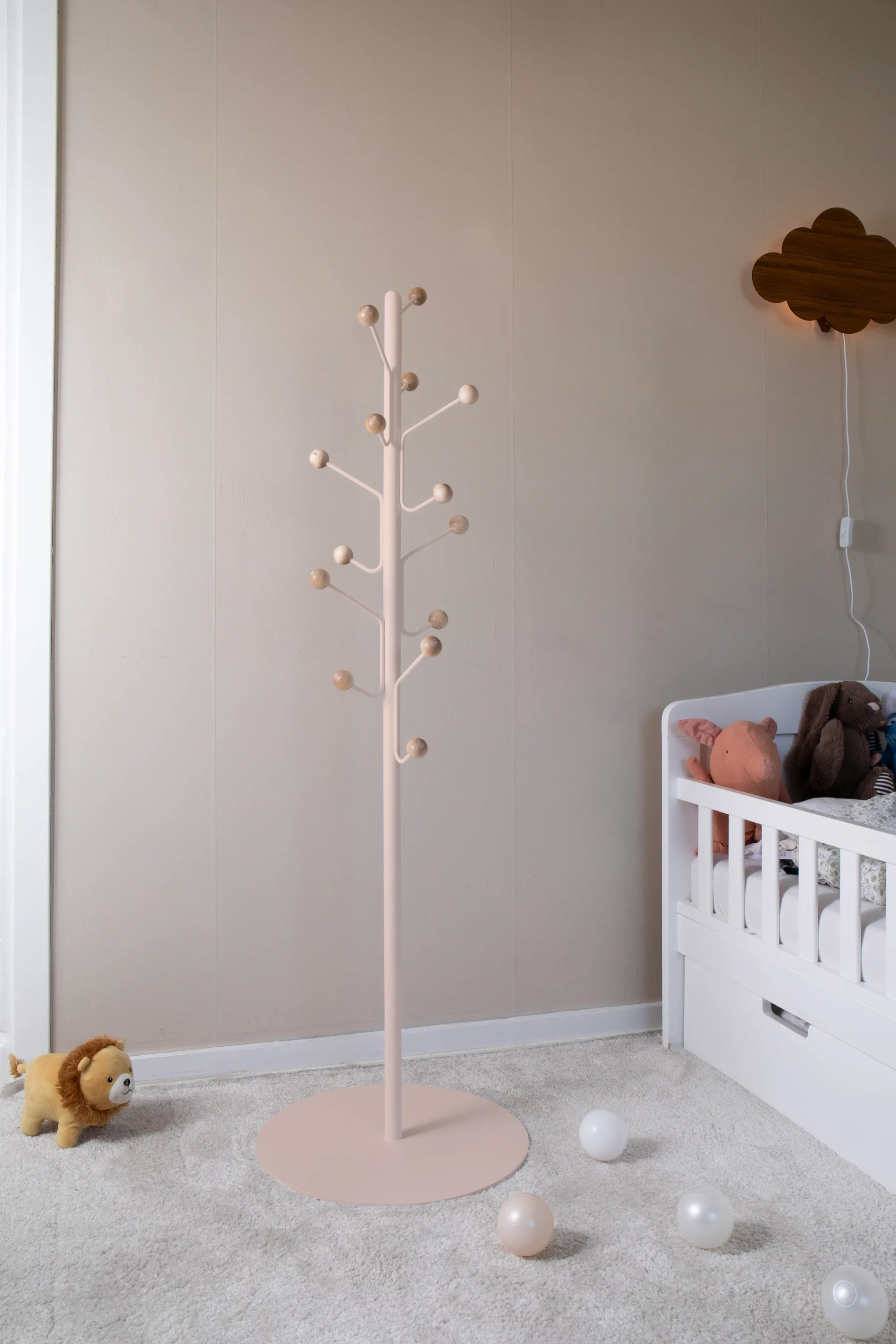 빌 플로어 주니어 코트 랙, Pale pink Maze | 메이즈