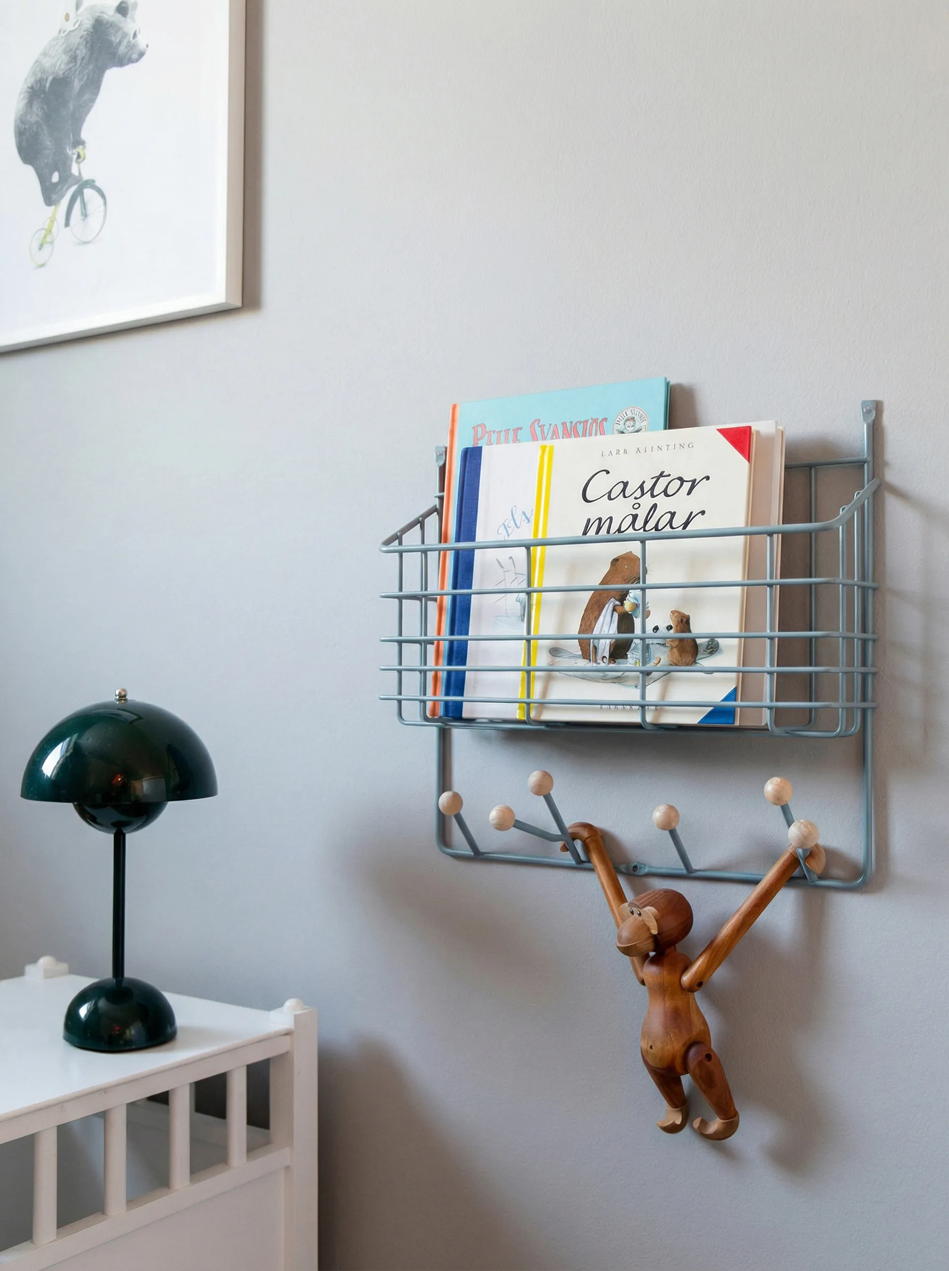 미들 선반 주니어, Pigeon Blue, 38.6x35.2x8.6 cm Maze | 메이즈