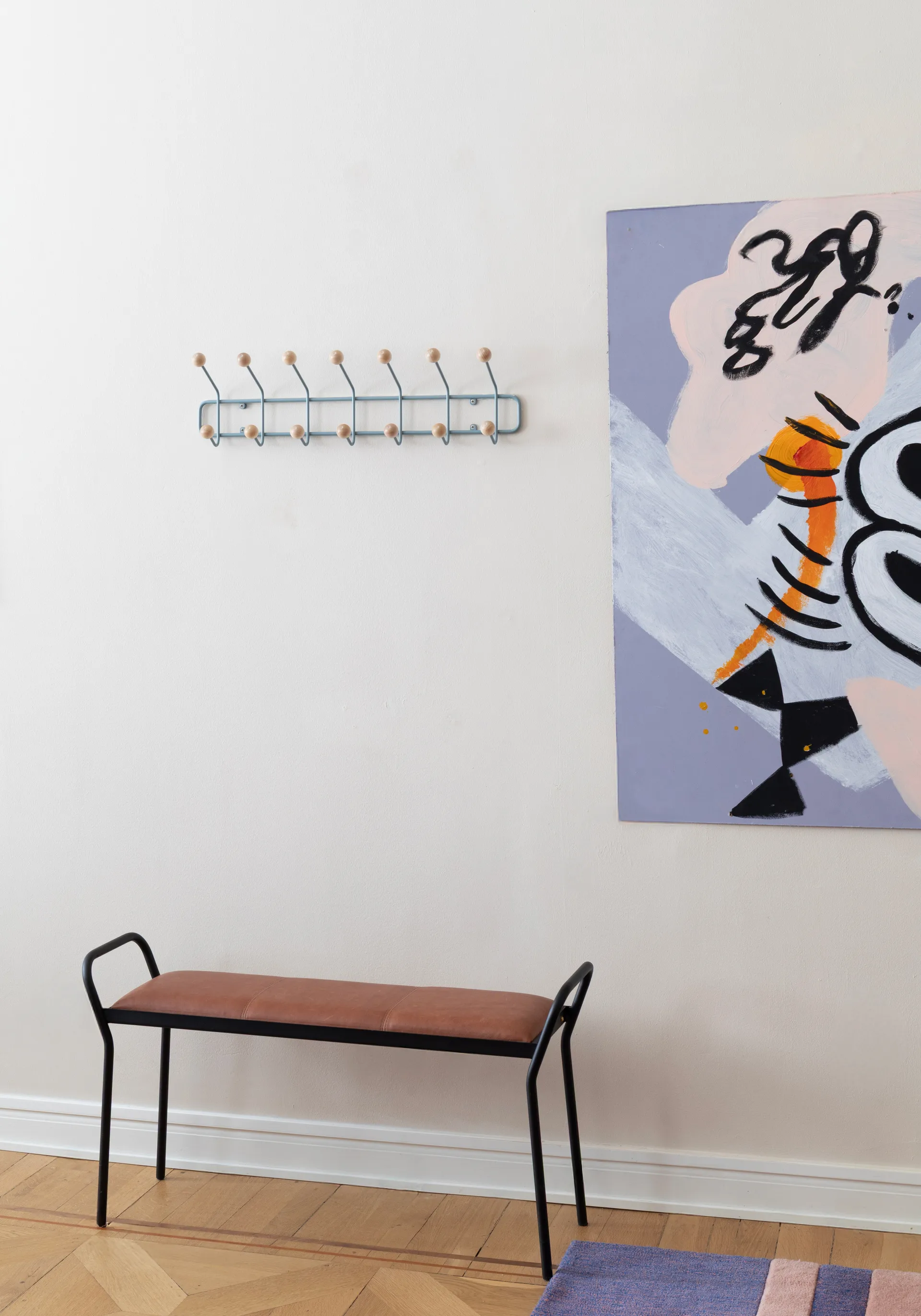 빌 가로 행거 S, Pigeon blue Maze | 메이즈