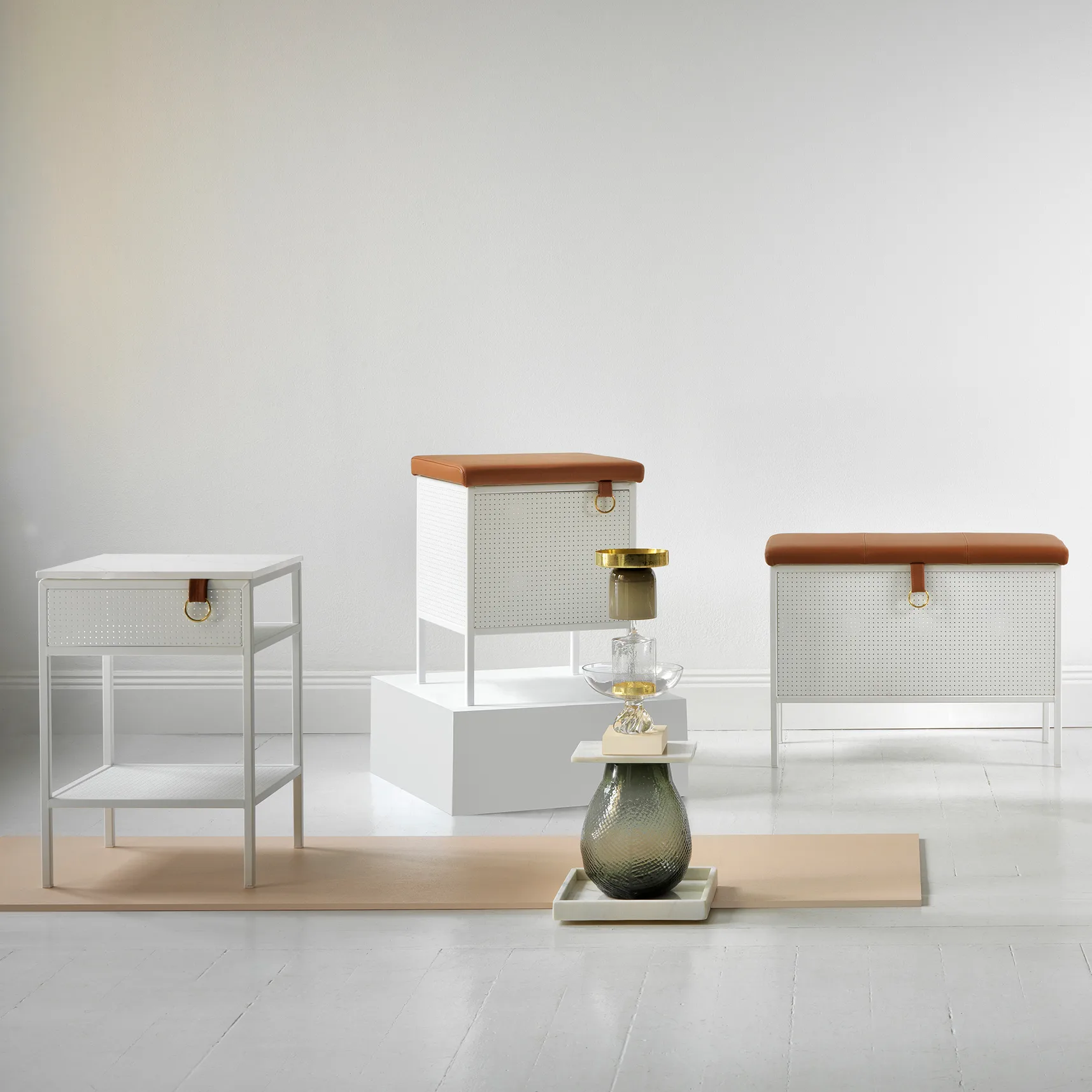 Tracy 사이드보드 라이트, White Maze | 메이즈