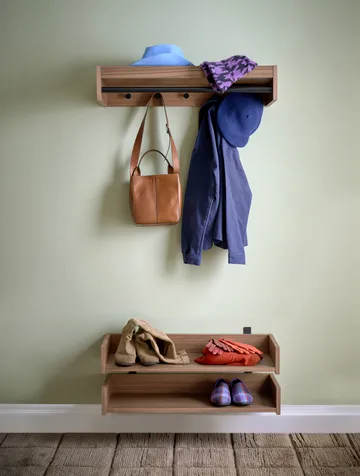 젠틀 코트 행거 - Walnut, 78x15x32 cm - Maze | 메이즈