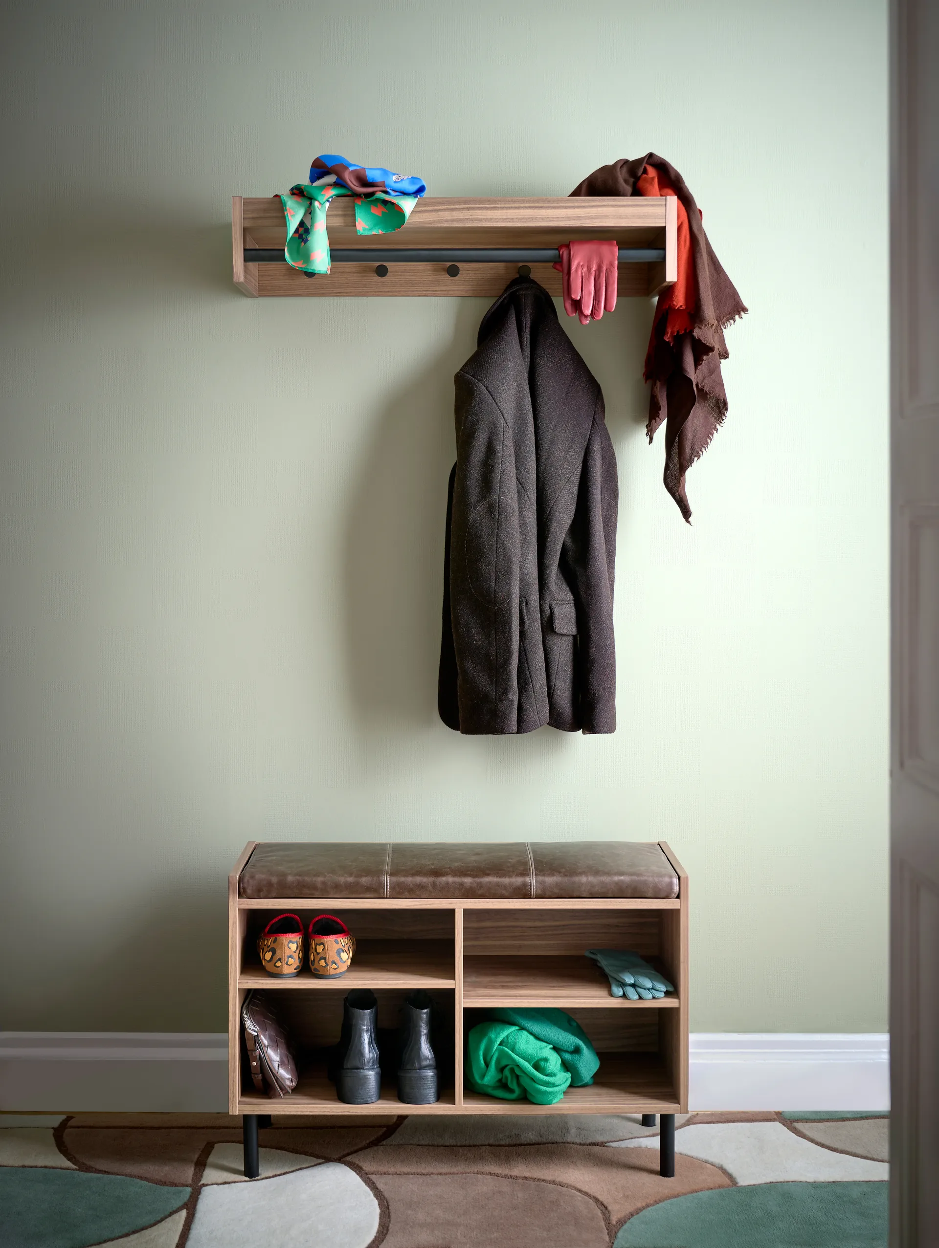 젠틀 수납 벤치, Walnut, 78x53x35 cm Maze | 메이즈