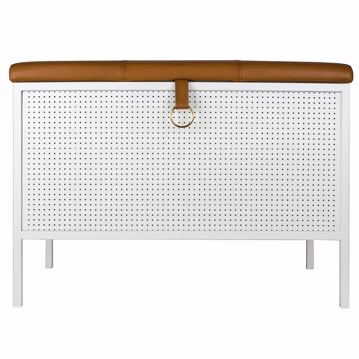 프랭크 수납 벤치, White-Cognac Maze | 메이즈