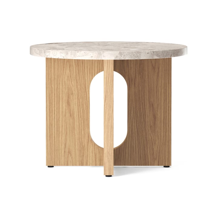 안드로자인 사이드 테이블 Ø50 cm 오크 베이스 - Kunis Breccia table top - MENU | 메누