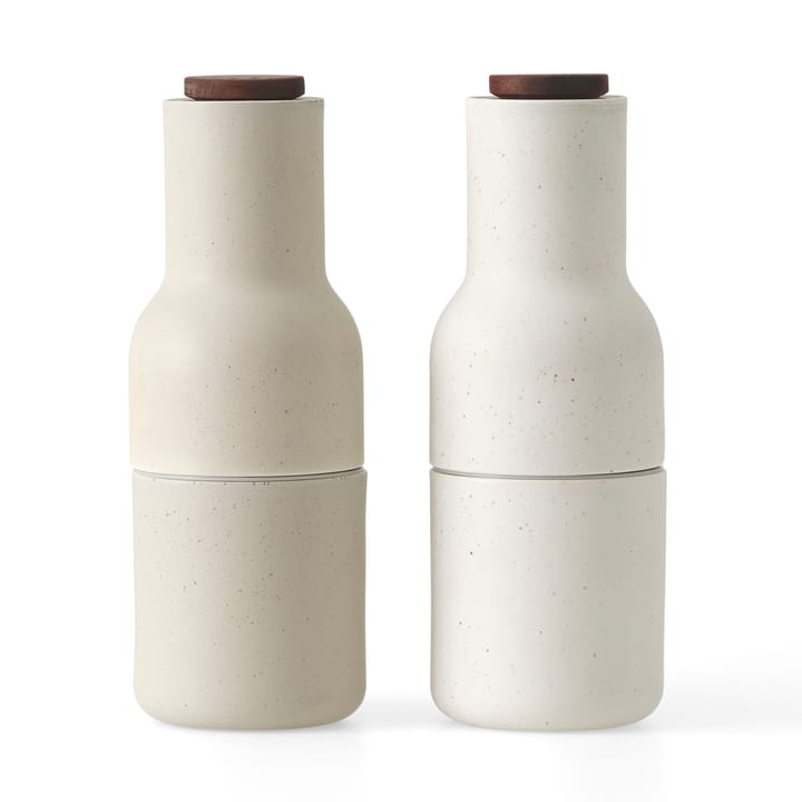 Bottle Grinder 세라믹 그라인더 2개 세트 - Sand (walnut lid) - MENU | 메누