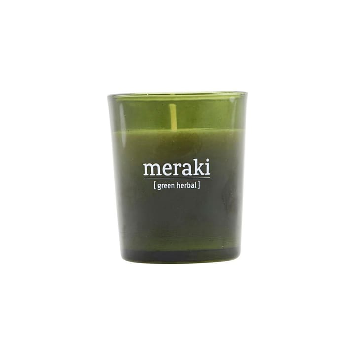 메라키 향초 그린 글라스(12시간 지속) - green herbal - Meraki | 메라키