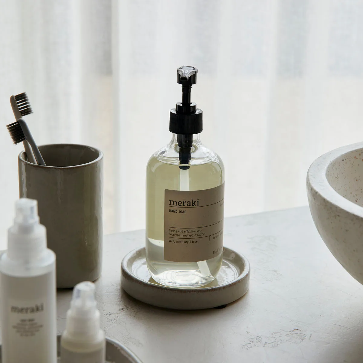 다투라 비누 받침 Ø12.5 cm, Shellish grey Meraki | 메라키