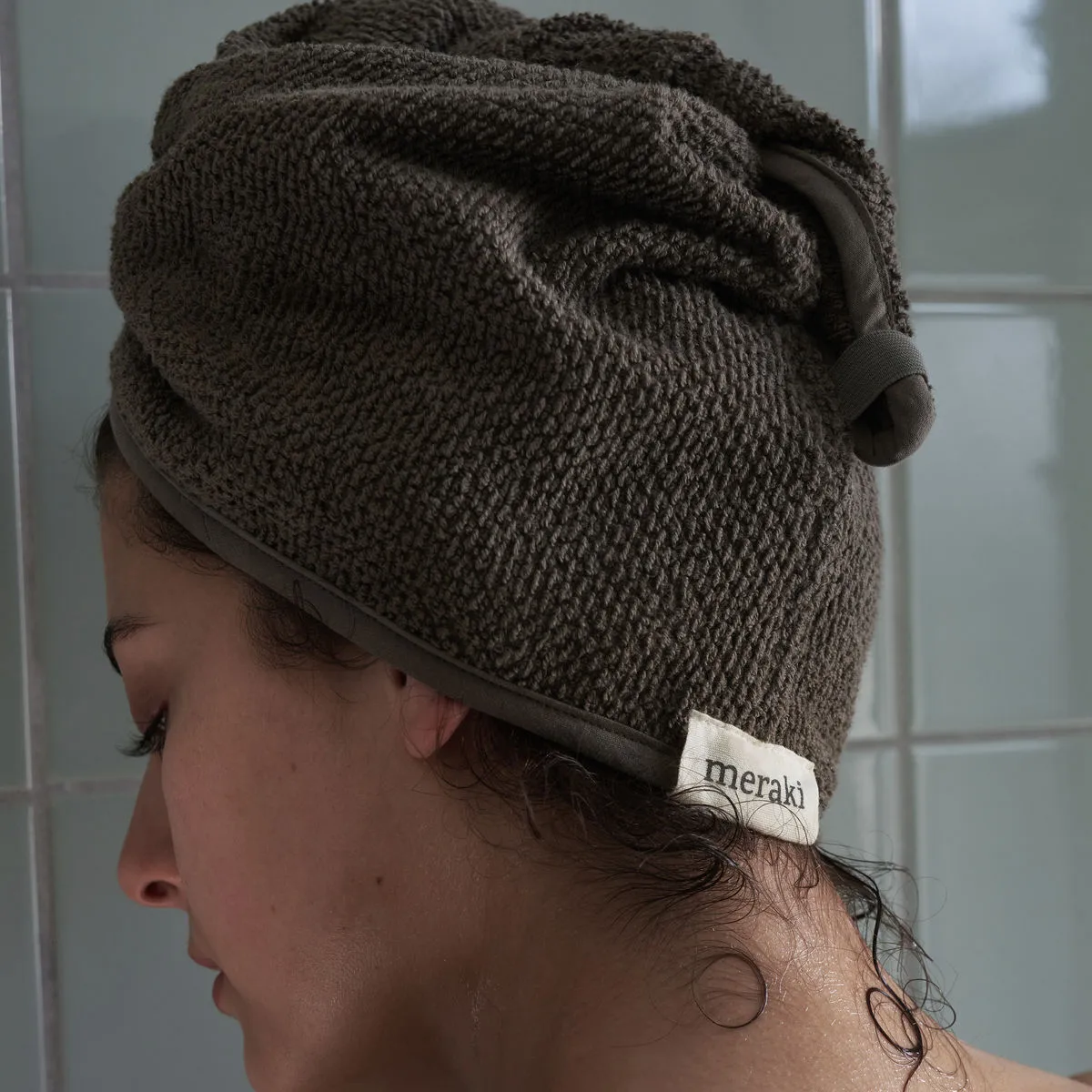 솔리드 헤어 타월 25x63 cm, Army Meraki | 메라키