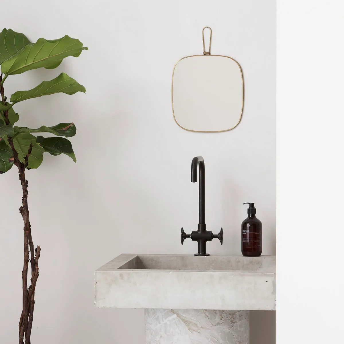 메라키 거울 26x28 cm, brass Meraki | 메라키