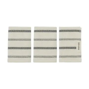 트루 워시클로스 3개 세트 - Off-White-black - Meraki | 메라키