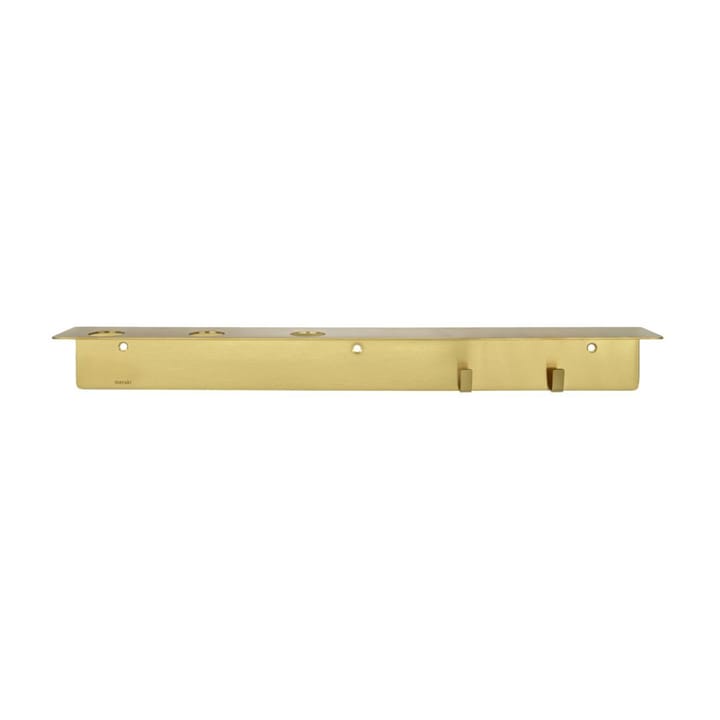 보틀 행거가 있는 선반과 후크 - Brushed brass finish - Meraki | 메라키