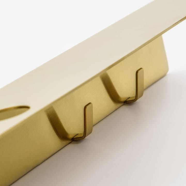 메라키 보틀 행거가 있는 선반과 후크, Brushed brass finish Meraki | 메라키