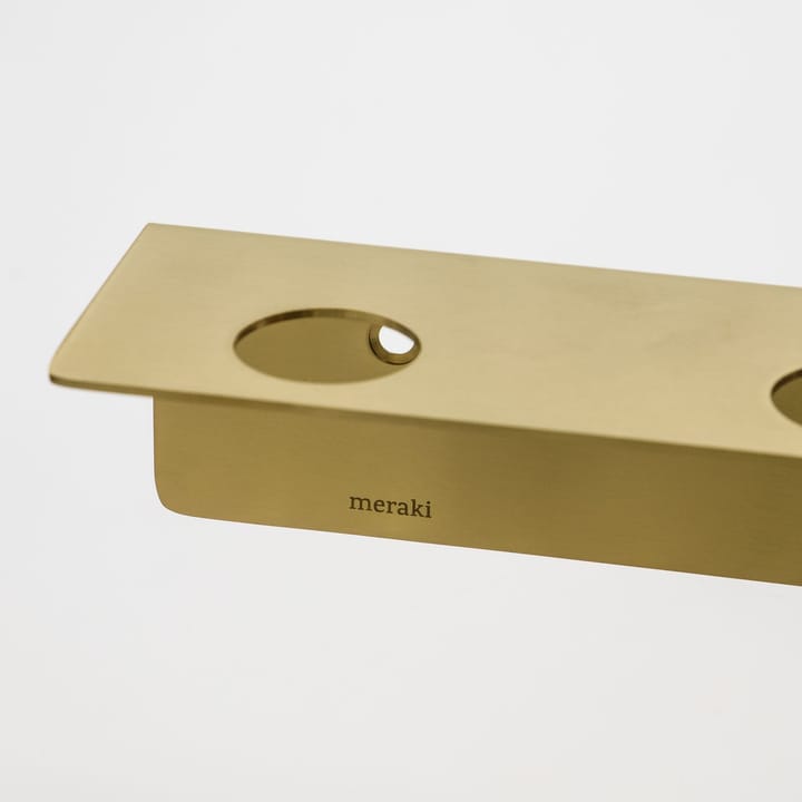 보틀 행거가 있는 선반과 후크 - Brushed brass finish - Meraki | 메라키