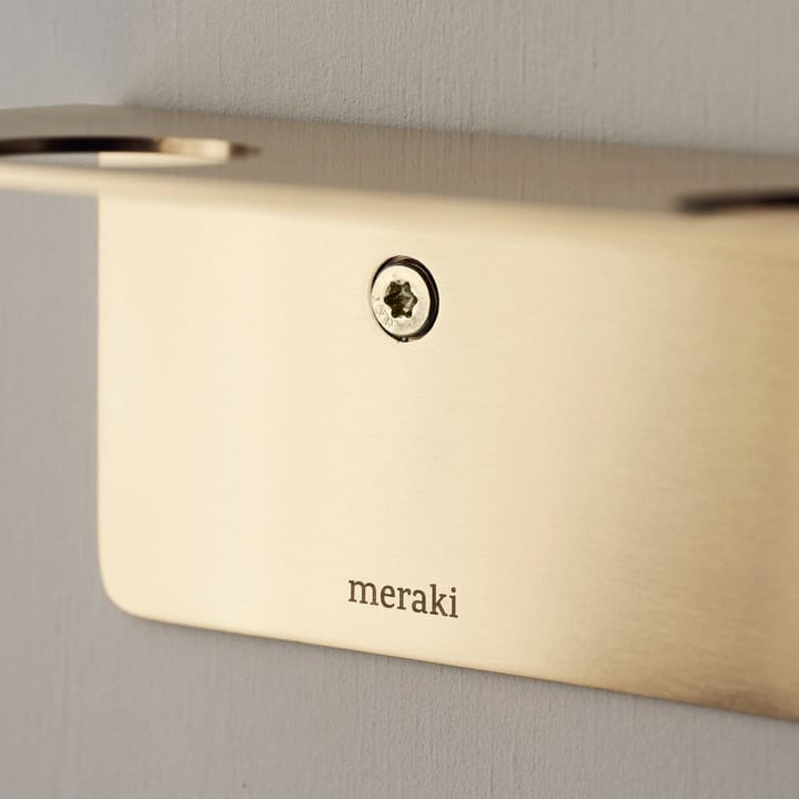 메라키 보틀 행거가 있는 선반과 후크, Brushed brass finish Meraki | 메라키