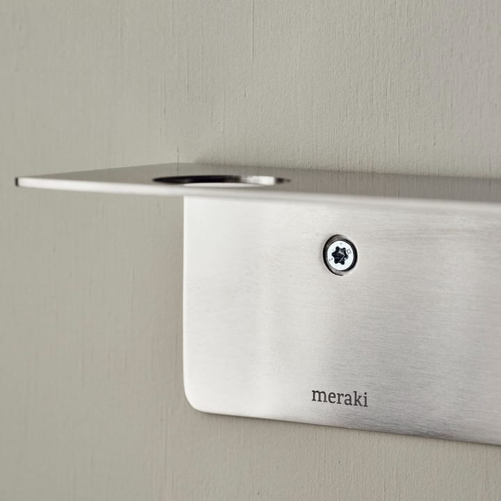 메라키 보틀 행거가 있는 선반과 후크, Brushed steel Meraki | 메라키